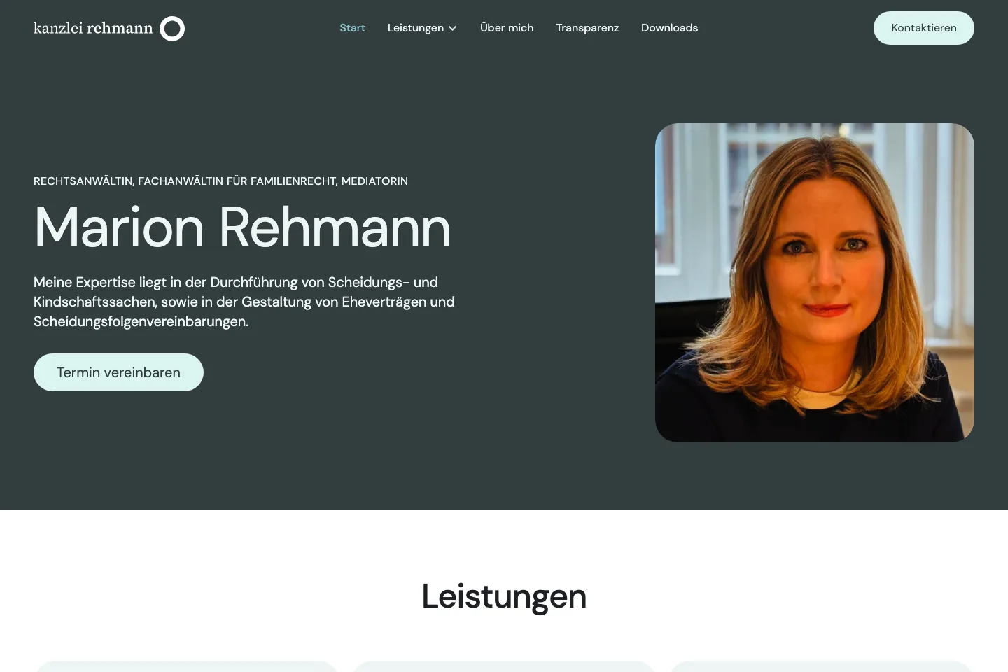 Website der Kanzlei Rehmann
